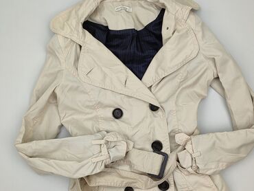 stradivarius woskowane spodnie z wysokim stanem: Stradivarius, Women`s trench, size S (EU 36)