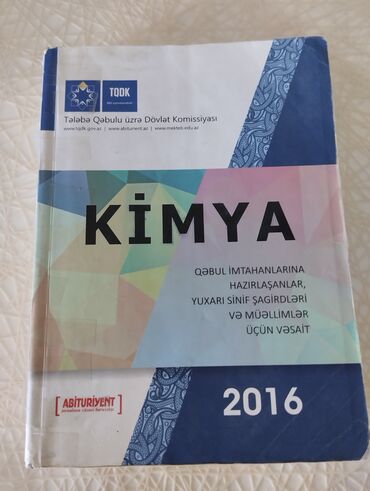 Kitablar, jurnallar, CD, DVD: Kimya tqdk 2016