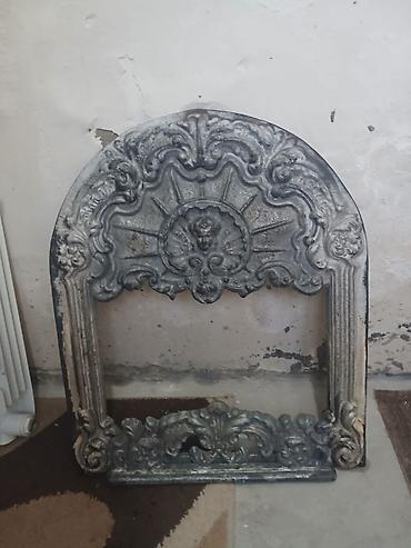 divar peçi: Dekorativ çuqun kamin önlüyü / kamin çərçivəsi. Klassik üslubda — 1