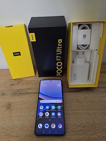 Техника и электроника: Poco F7 Ultra, Б/у, 512 ГБ, цвет - Черный, 2 SIM — 2