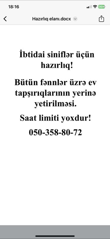 Tədbirlərin təşkili: Məktəbəqədər və ibtidai sinif hazırlığı, Rus dili, Əyani