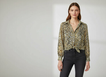 reserved satynowa koszula: Jus de Pom, Women's blouse, size L