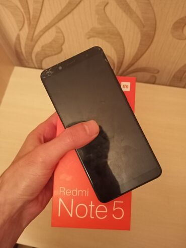 bq telefonlari: Xiaomi Redmi Note 5, 32 GB, rəng - Qara, 
 Barmaq izi, İki sim kartlı