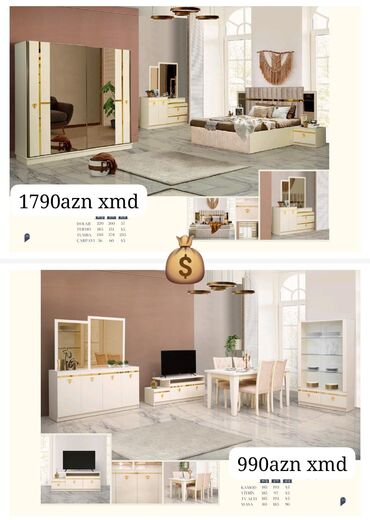 Bitkilər: Yataq otağı mebeli rəng seçimi var