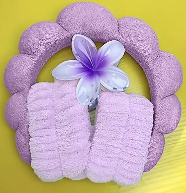 cirt cirt saclar: Lavanda rəngində 3-lü saç aksesuarı dəsti
 Yenidir — 1