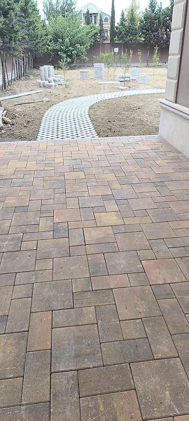 Tamet: Beton dekorativ tamet döşəmə - Material: vibro-press beton tamet (daş — 20