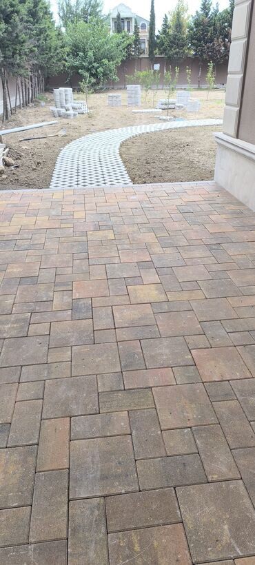 Döşəmə işləri: Tamamlama daşları və dekorativ səki örtüyü xidmətləri - Səki daşı — 4