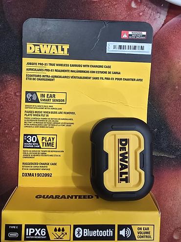 Аудиотехника: Наушники DeWalt Jobsite PRO‑X1 True Wireless с зарядным кейсом - — 1