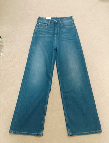 zara cigaret pantalone: 27, 32, Jeans, High rise, Straight