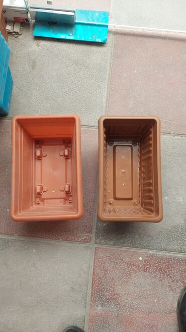 Bitkilər üçün dibçəklər: Dibçək – gül qabı – balkon üçün düzbucaqlı Dibcek qabi dibcek qablari — 10