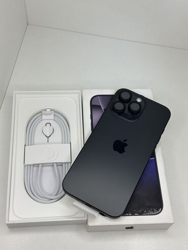 Apple iPhone: IPhone 16 Pro Max, Б/у, 256 ГБ, Black Titanium, Чехол, Кабель, Коробка, 100 %