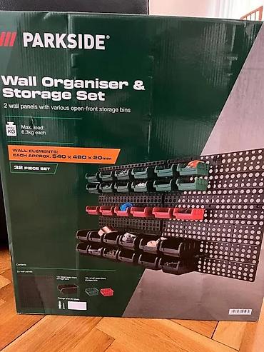 Ostali alati i mašine: Zidni organizator sa plastičnim kutijama za radionicu/garage - Sistem — 10