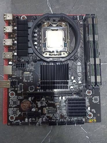 Материнские платы: Комплект: плата новая X58 LGA1366 + процессор Inlel Xeon X5670 6/12