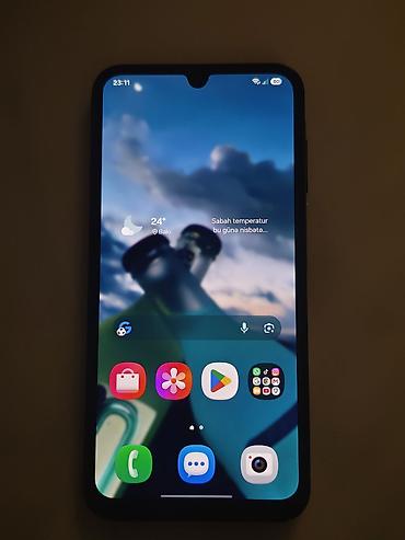 atouch tablet se pro: Samsung Galaxy A15, 128 GB, rəng - Göy, İki sim kartlı, Face ID, Sensor — 2