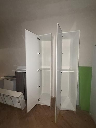 iskaf: Ağ rəngli, iki qapılı şkaf QİYMƏT RAZILAŞMA YOLU İLE TƏZƏ MALLARDIR — 6