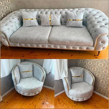 Divan kreslo dəsti satılır 750₼. Demək olar ki yenidir. Ünvan