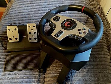 🚗 Rampage V900-S Gaming Sükan Seti satılır! Yarış və sürüş oyunlarını