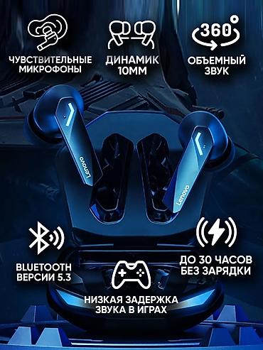 Наушники: Вакуумные, Lenovo, Новый, Беспроводные (Bluetooth), Классические — 16
