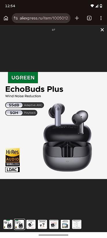 apple 10 pro max: UGREEN EchoBuds Plus – Hi-Res LDAC dəstəyi ilə tam simsiz qulaqlıq - — 1