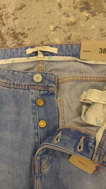 Cins şalvar: Zara boyfit Yeni etiketi üzerinde Zara Mango Bershka Stradivarius — 8