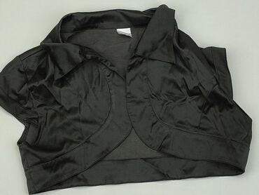 czarne t shirty w serek: Kardigan, L, stan - Bardzo dobry
