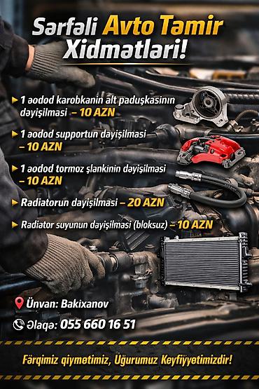 koreya: DADASH Auto Service – Baku, since 1998 Xidmətlər: - Razval və balans — 9