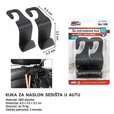 KMT Auto kuka S-oblika 2008781 Praktične kuke za naslon sedišta u