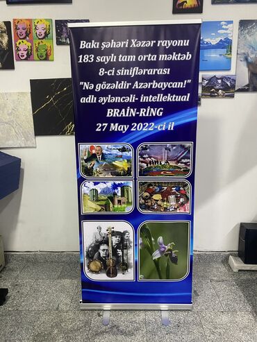 Reklam, çap: Roll up sifarisi qebul olunur📌 Birbaşa istehsalçıdan sifariş edin ucuz — 17