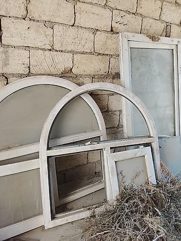 plastik ustası: PVC pəncərə çərçivələri və şüşəli pəncərə parçaları - Material: ağ — 1