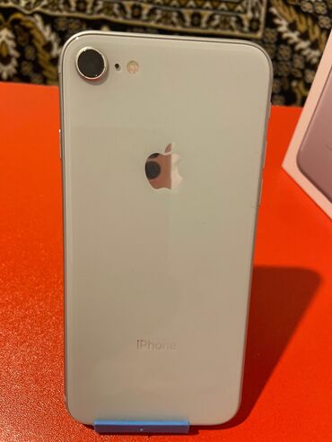 IPhone 8, 64 GB, White Titanium, Barmaq izi, Face ID