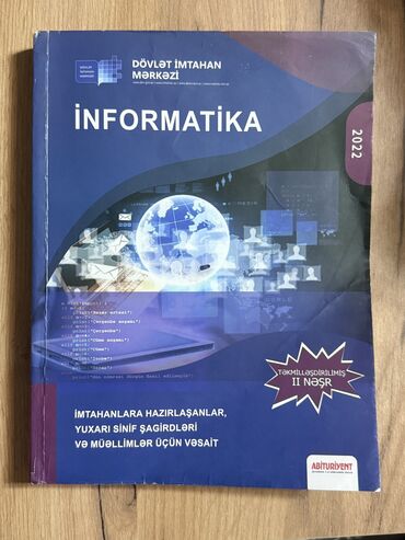 riyaziyyat 4 cü sinif derslik 2020: İnformatika DİM 2022, MHM 2023 Test toplusu Kitablar tam səliqəli