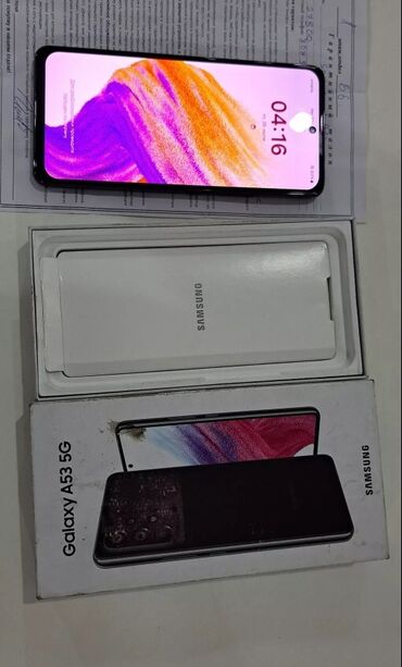 Samsung: Samsung Galaxy A53 5G, Новый, 128 ГБ, цвет - Черный, 2 SIM