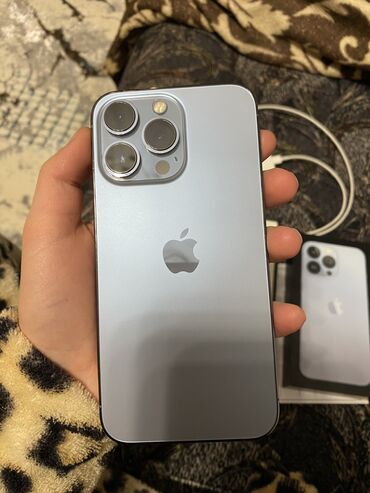 iphone 12 pro 256gb цена в бишкеке: IPhone 13 Pro, 256 ГБ, Sierra Blue, Чехол, Кабель, Коробка, 79 %