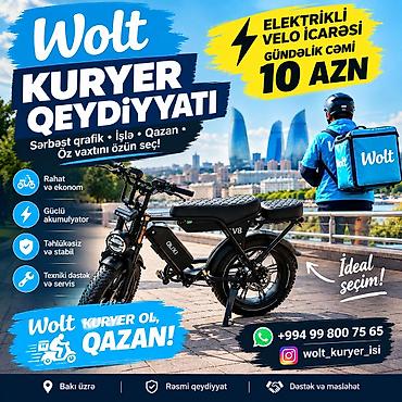 bolt catdirilma elaqe: Sürücü-kuryer tələb olunur, Nəqliyyat təmin edilir, Ayda 2 dəfə ödəniş, Təcrübəsiz — 1