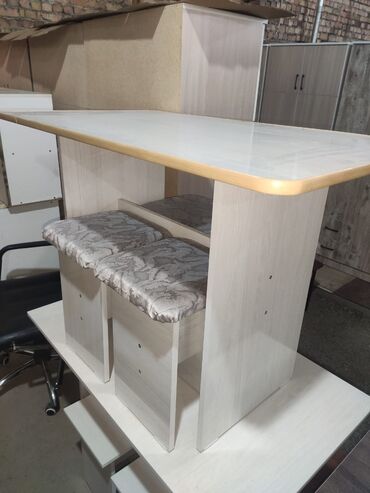 Кухонные столы и стулья: Кухонный стол и стул, Новый, Бесплатная доставка, цвет - Бежевый — 8