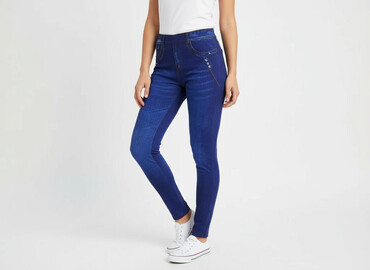 legginsy jeansowe: Jeans for women, size S