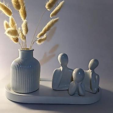 pasdel: Minimalist dekor dəstləri – mat ağ keramika - Material: Yüksək — 4