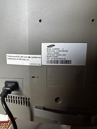 samsung 26: Samsung LCD televizor – 26 düym (təxmini çərçivədən çərçivəyə). Model — 5