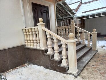 Мраморные и гранитные работы: Сары таш гранит балясина установка кылабыз — 4