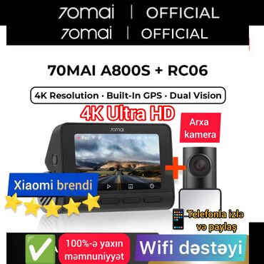 xiaomi camera: XİAOMİ brendinə məxsus videoqeydiyyatçı 4K çəkilişli bu model (70mai at lalafo.az xiaomi camera: XİAOMİ brendinə məxsus videoqeydiyyatçı 4K çəkilişli bu model (70mai