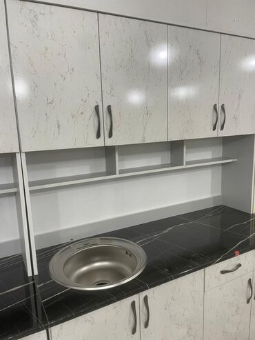 Кухонные гарнитуры: Кухонный гарнитур, Новый, цвет - Белый, ДСП, Бесплатная доставка — 6