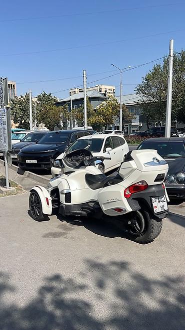 tir: Трехколесный туристический мотоцикл-трайк Can-Am Spyder (белый) - — 1