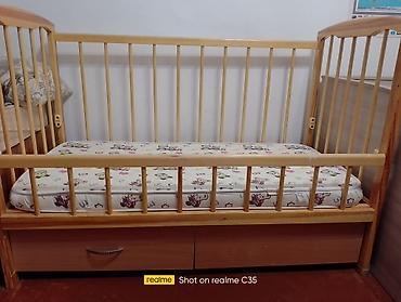 bunk bed: Детская кроватка с матрасом и выдвижными ящиками - Материал — 1