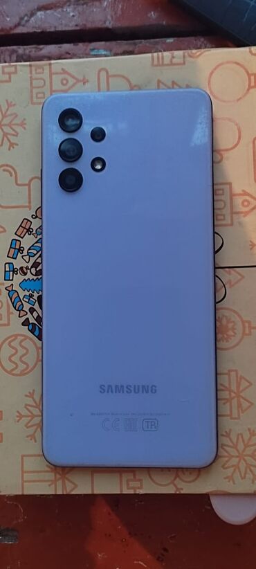 samsung galaxy not 10: Samsung Galaxy A32, 128 GB, rəng - Mavi, Sensor, Barmaq izi, İki sim kartlı