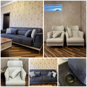 Divan və kreslo dəstləri: Tezedi ‼️ Mòhtewem Divan desti Embowodun 5 aydi baha alinib İdeal