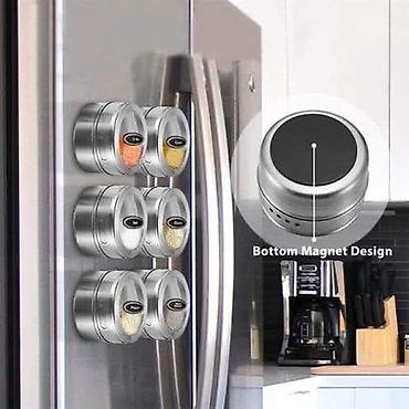 ikea vakum drzaci: Posudice sa magnetom od nerđajućeg čelika (6 kom) za začine i druge — 2