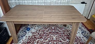 tek carpayi: - Məhsul: Yemək/otaq masası - Material: Ağac teksturalı laminat — 3