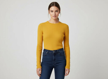 zara zolty sweter: Red Herring, Sweter damski, rozmiar S