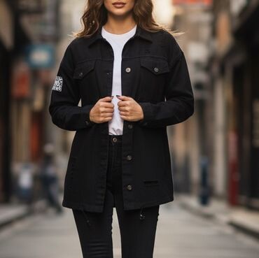 длинные женские кофты: Pencək, Boohoo, Cins, L