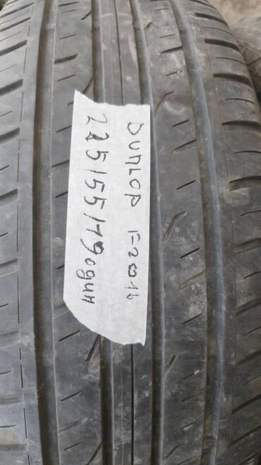 Шины: Шины 225 / 55 / R 19, Лето, Б/у, 1 шт, Легковые, Япония, Dunlop